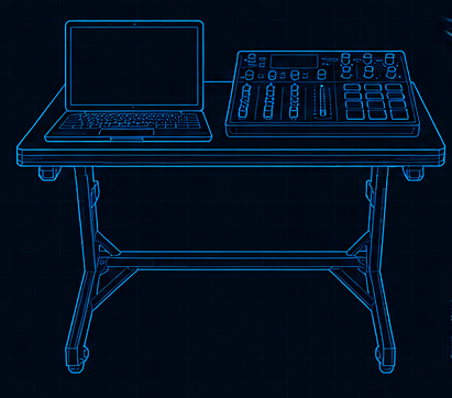 Mesa para portátil y controladores